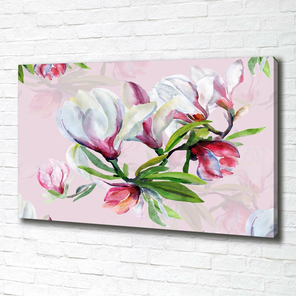 Tableau toile imprimée Fleurs de magnolia