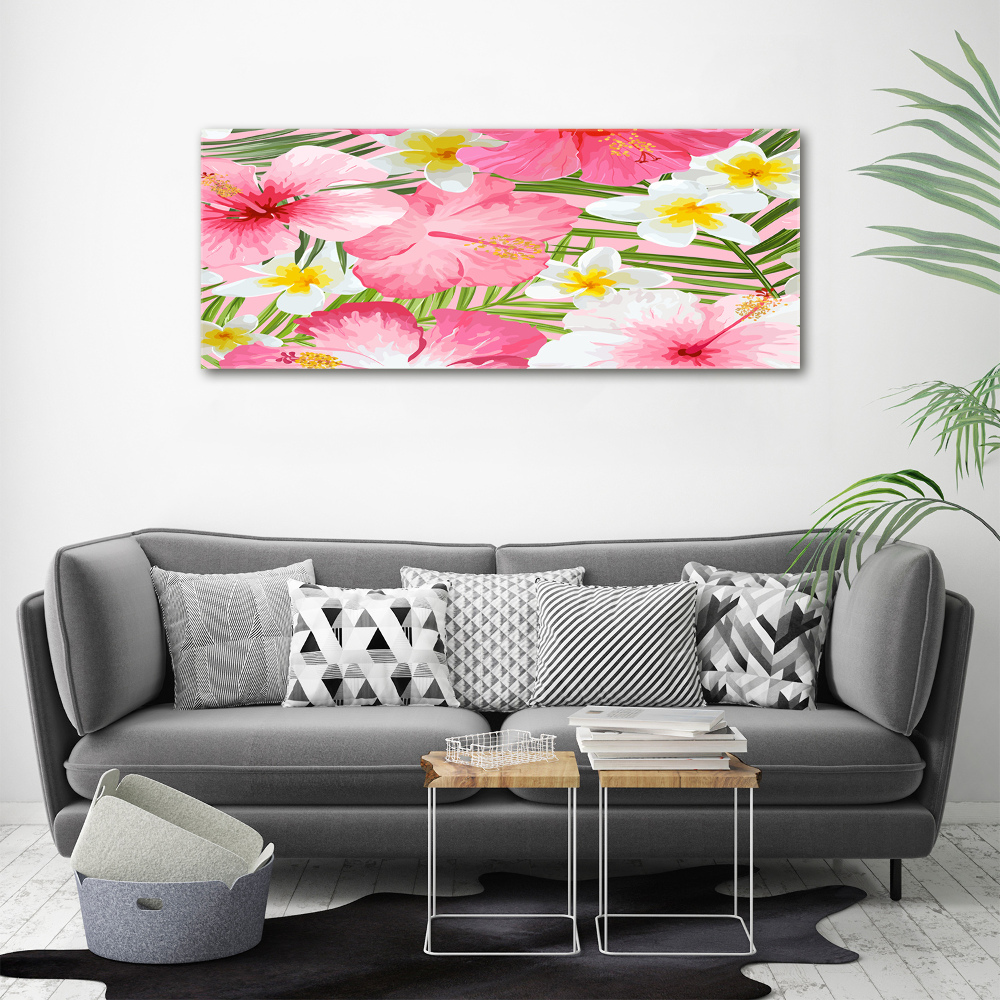 Tableau photo sur toile Les fleurs tropicales