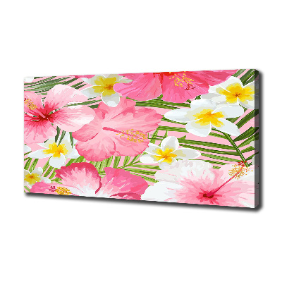 Tableau photo sur toile Les fleurs tropicales