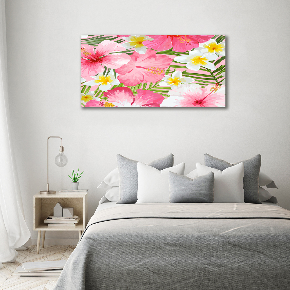 Tableau photo sur toile Les fleurs tropicales