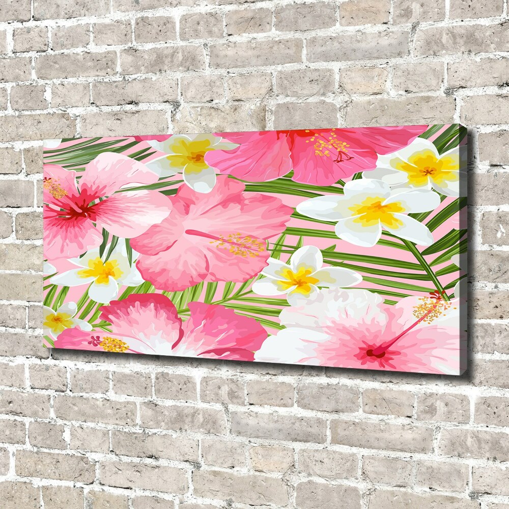 Tableau photo sur toile Les fleurs tropicales