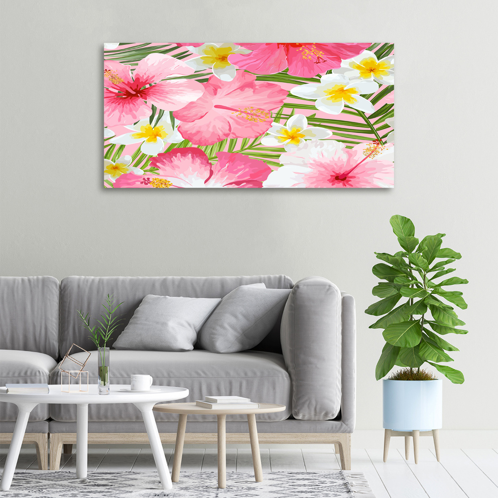 Tableau photo sur toile Les fleurs tropicales