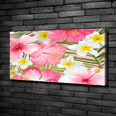 Tableau photo sur toile Les fleurs tropicales