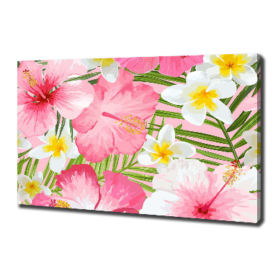 Tableau photo sur toile Les fleurs tropicales