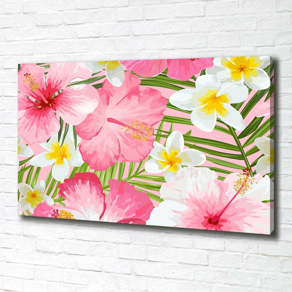 Tableau photo sur toile Les fleurs tropicales