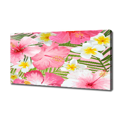 Tableau photo sur toile Les fleurs tropicales