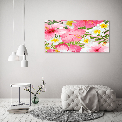 Tableau photo sur toile Les fleurs tropicales