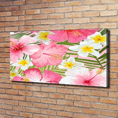 Tableau photo sur toile Les fleurs tropicales