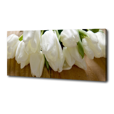 Tableau imprimé sur toile Tulipes blanches