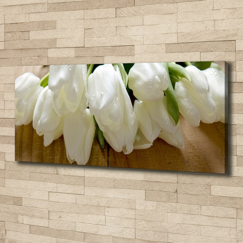 Tableau imprimé sur toile Tulipes blanches