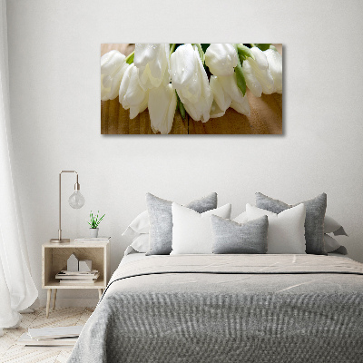 Tableau imprimé sur toile Tulipes blanches