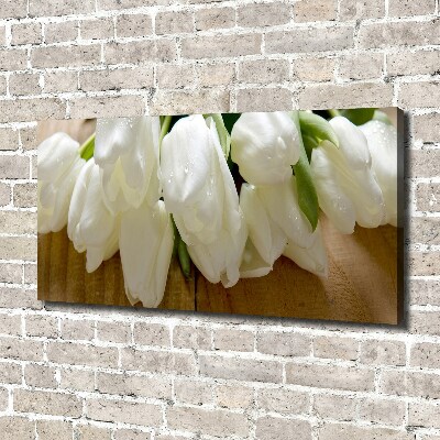 Tableau imprimé sur toile Tulipes blanches