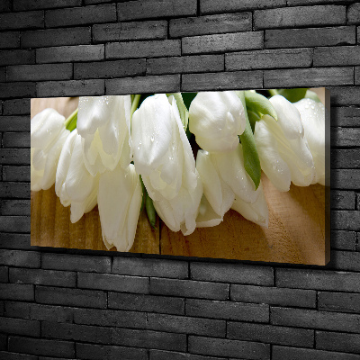 Tableau imprimé sur toile Tulipes blanches