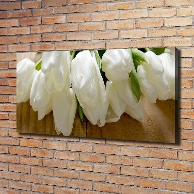 Tableau imprimé sur toile Tulipes blanches