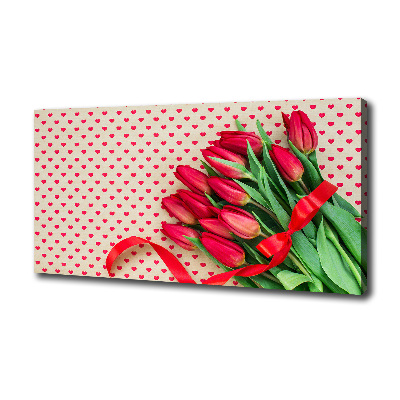 Tableau mural sur toile Coeurs de tulipes