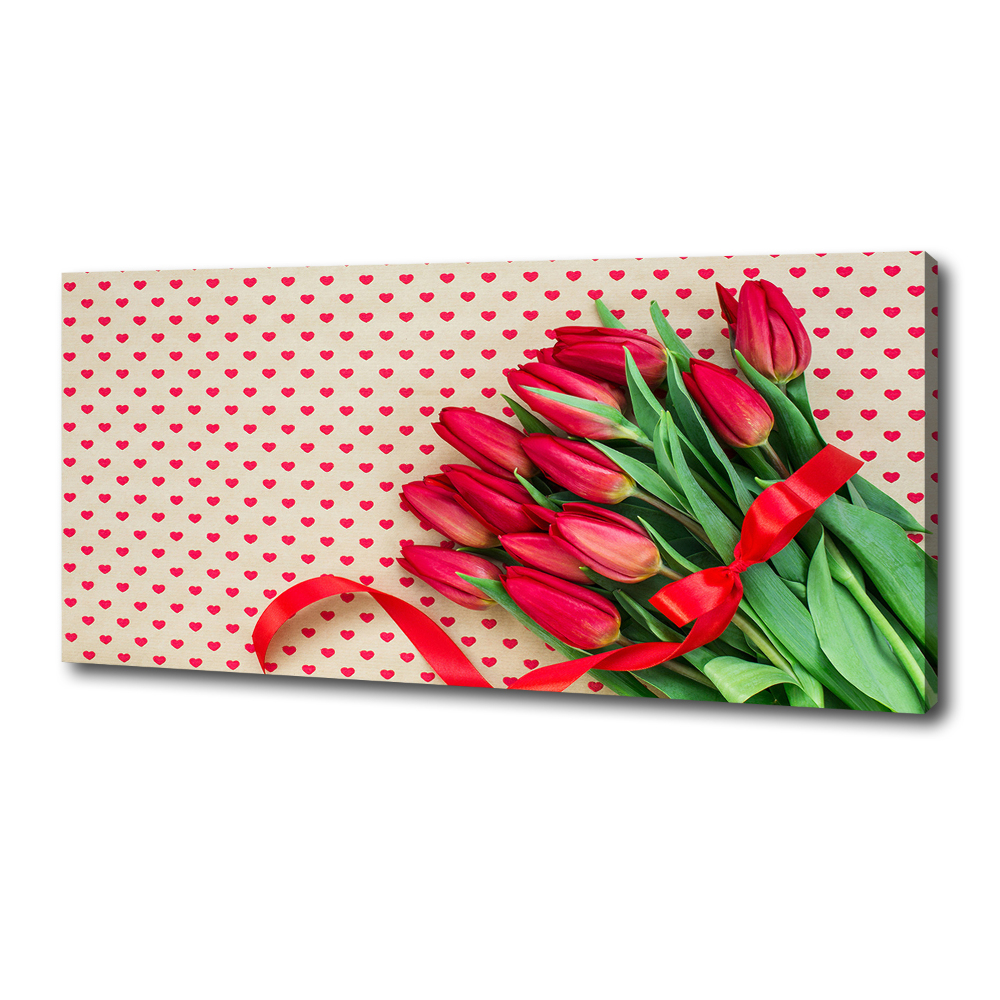 Tableau mural sur toile Coeurs de tulipes