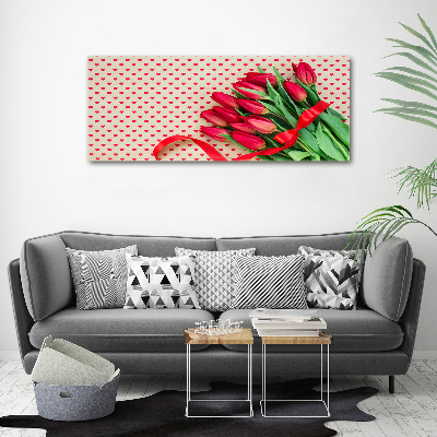 Tableau mural sur toile Coeurs de tulipes