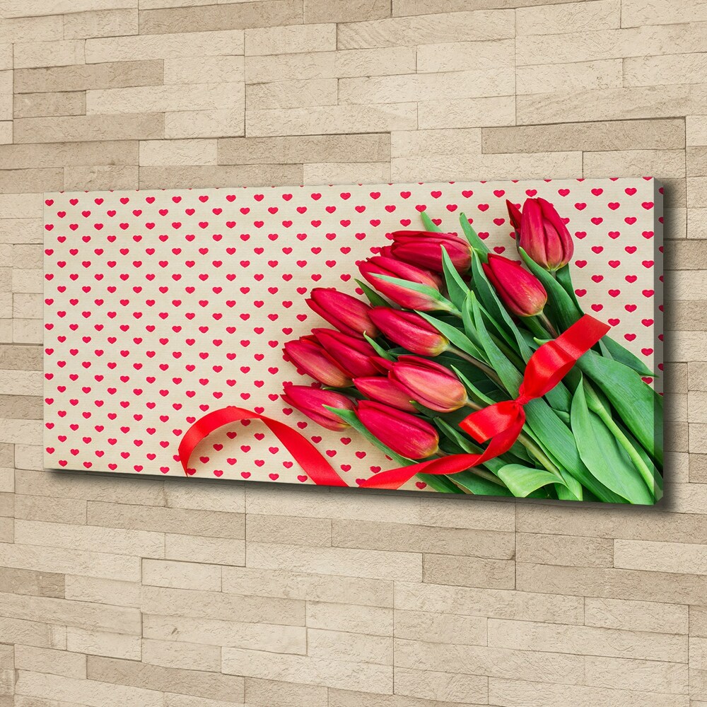 Tableau mural sur toile Coeurs de tulipes