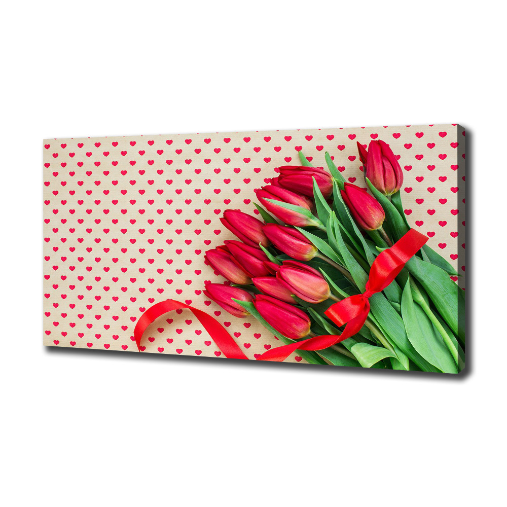 Tableau mural sur toile Coeurs de tulipes