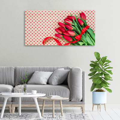 Tableau mural sur toile Coeurs de tulipes