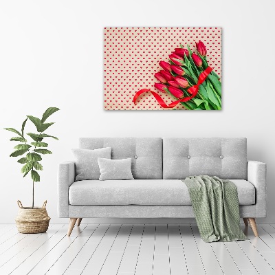 Tableau mural sur toile Coeurs de tulipes