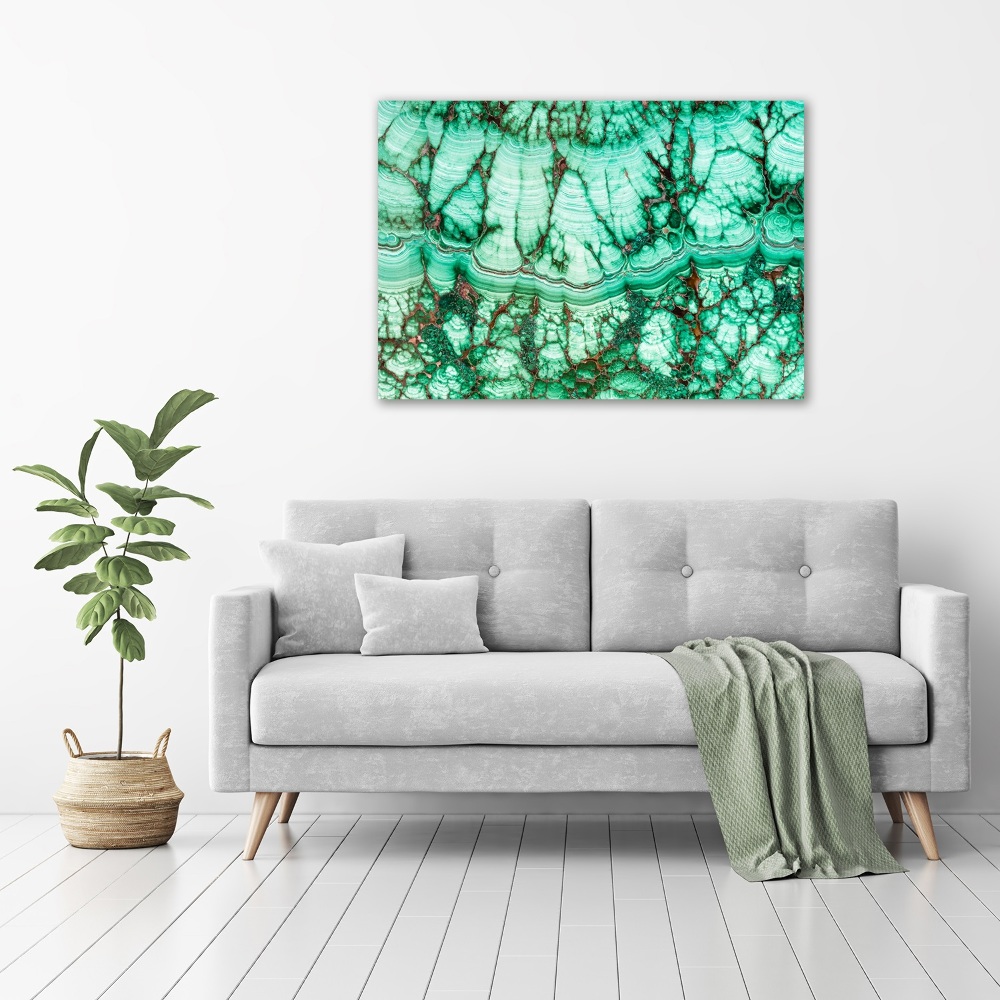 Tableau photo sur toile Texture malachite