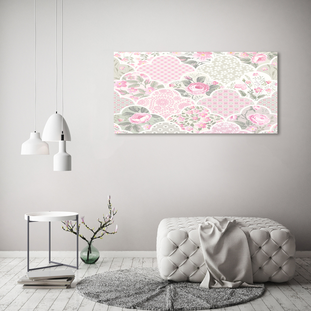 Tableau photo sur toile Roses et ornements