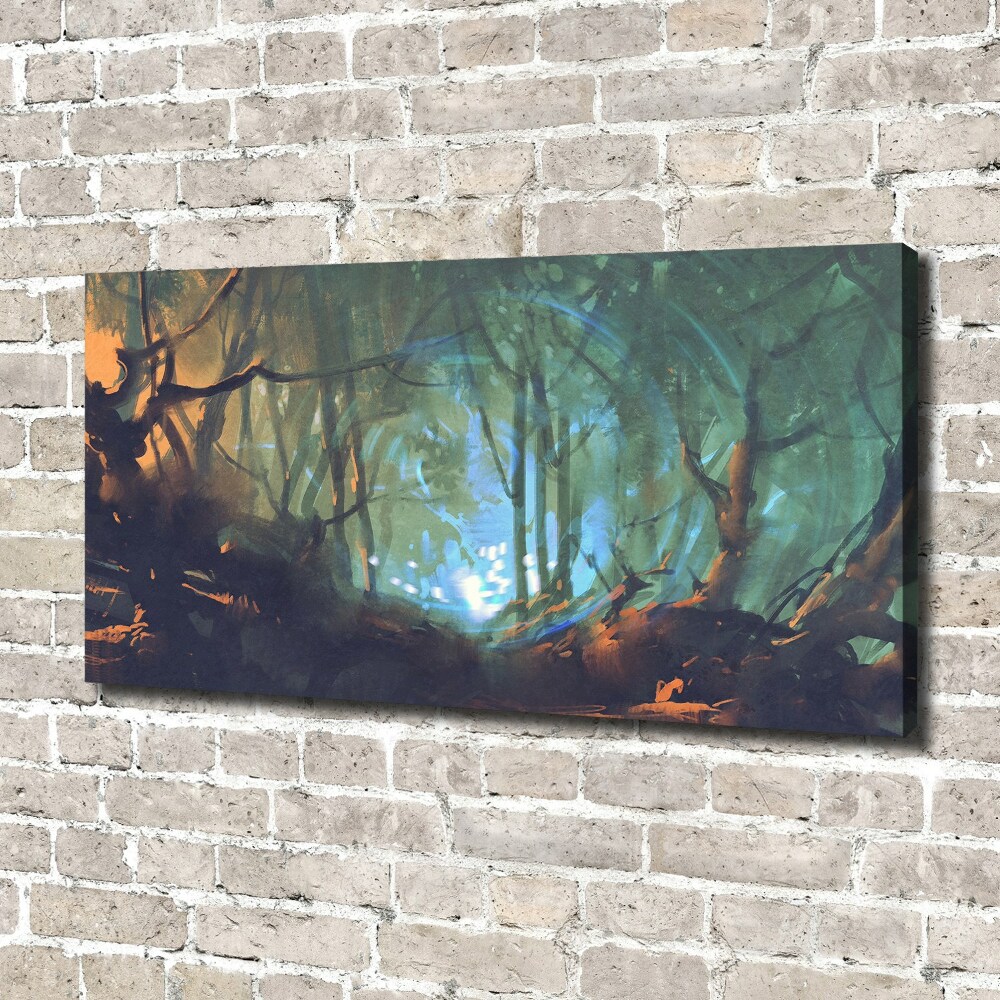 Tableau imprimé sur toile Forêt mystique