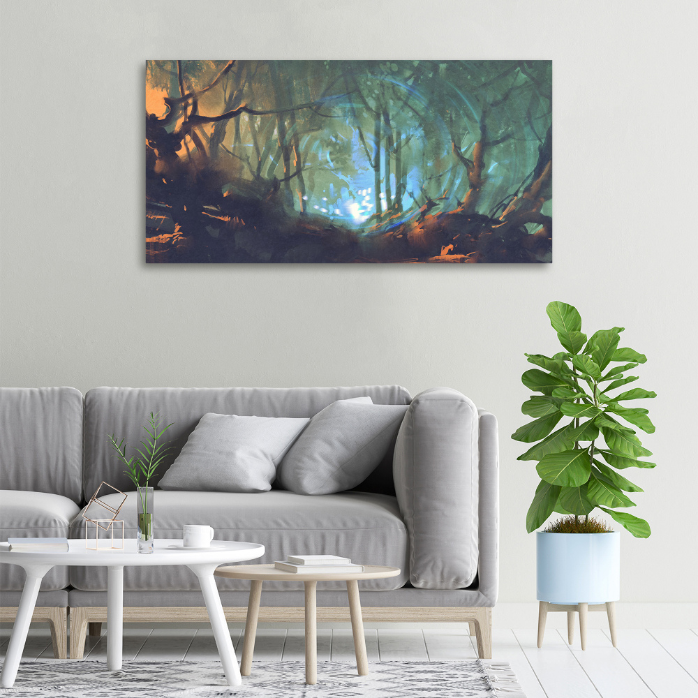 Tableau imprimé sur toile Forêt mystique