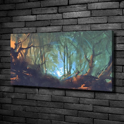 Tableau imprimé sur toile Forêt mystique