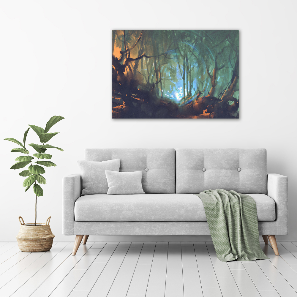 Tableau imprimé sur toile Forêt mystique