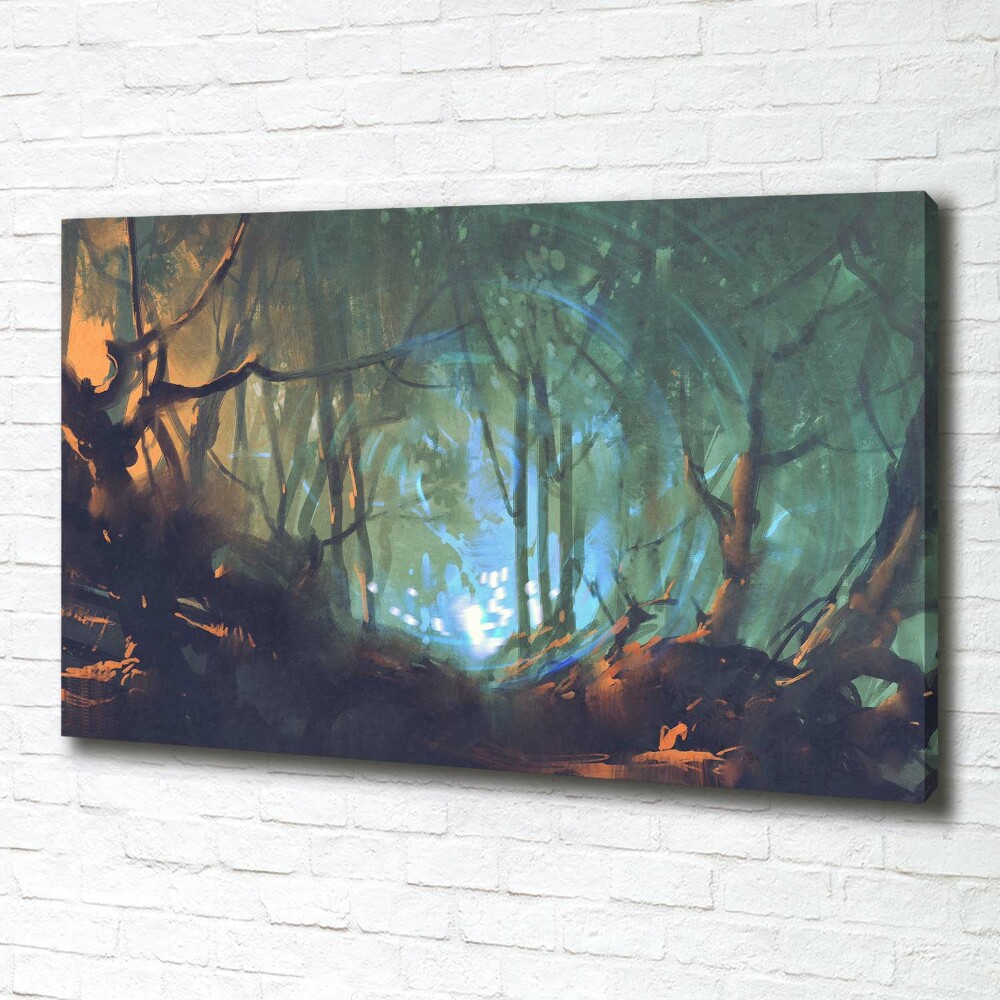 Tableau imprimé sur toile Forêt mystique