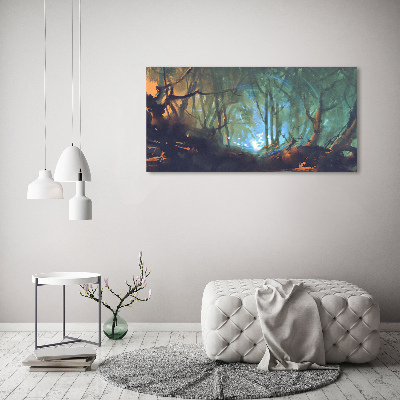 Tableau imprimé sur toile Forêt mystique