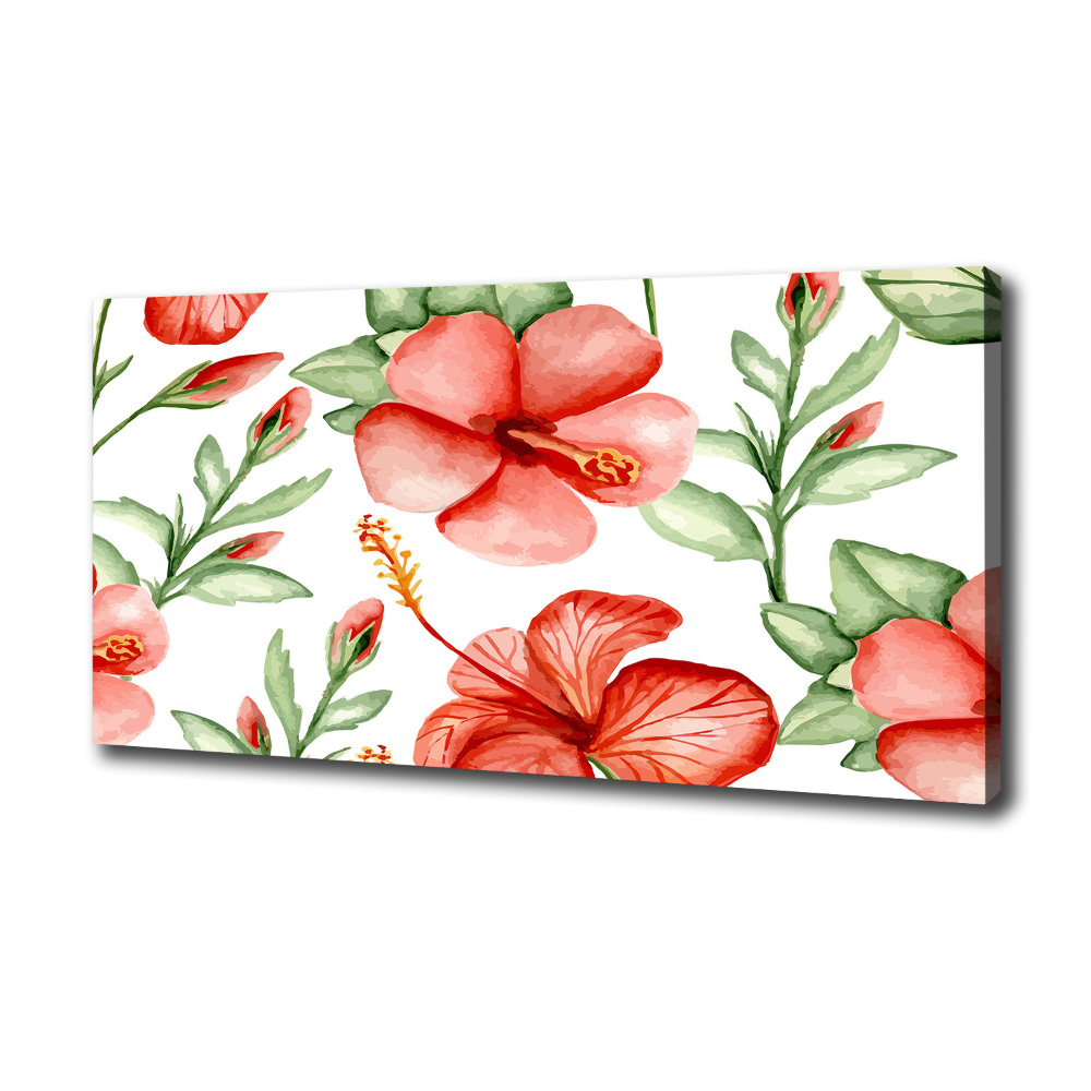 Tableau mural sur toile Les fleurs tropicales