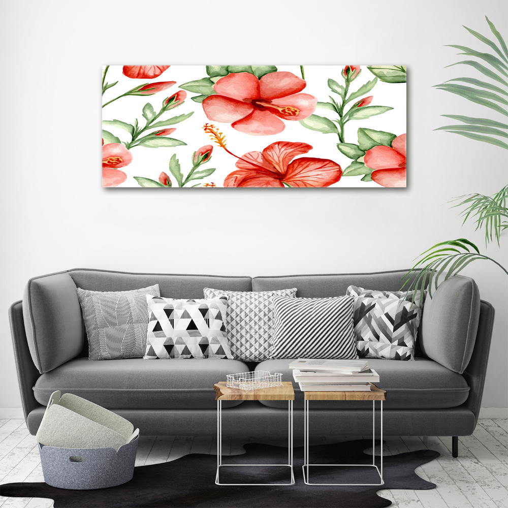 Tableau mural sur toile Les fleurs tropicales