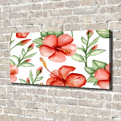 Tableau mural sur toile Les fleurs tropicales