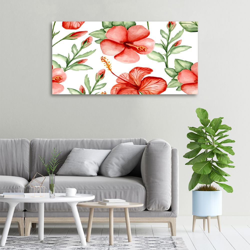 Tableau mural sur toile Les fleurs tropicales