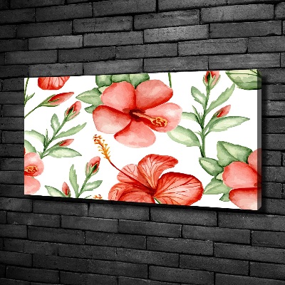 Tableau mural sur toile Les fleurs tropicales