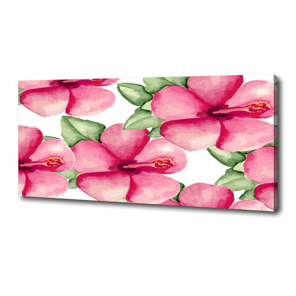 Tableau sur toile Les fleurs tropicales