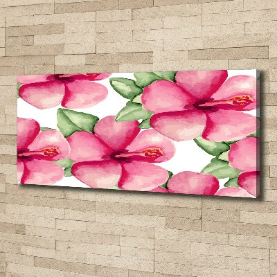 Tableau sur toile Les fleurs tropicales