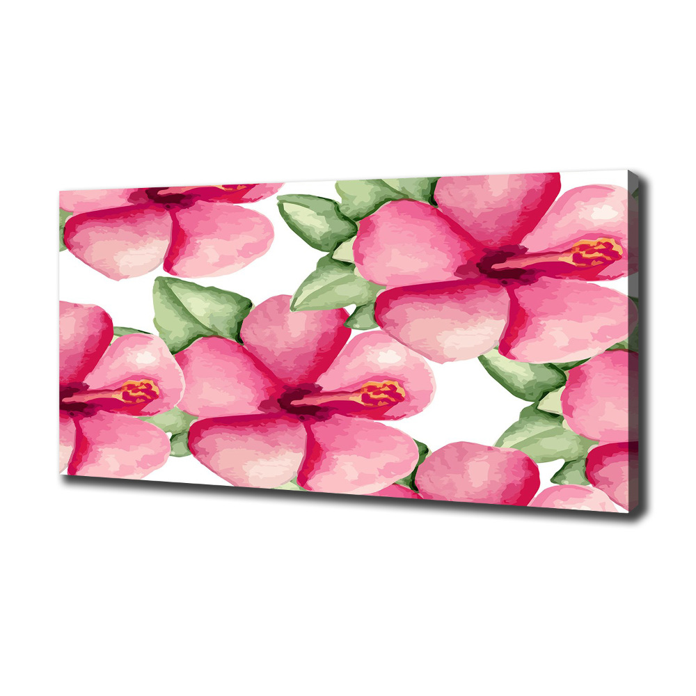 Tableau sur toile Les fleurs tropicales