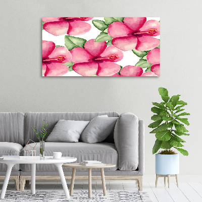 Tableau sur toile Les fleurs tropicales