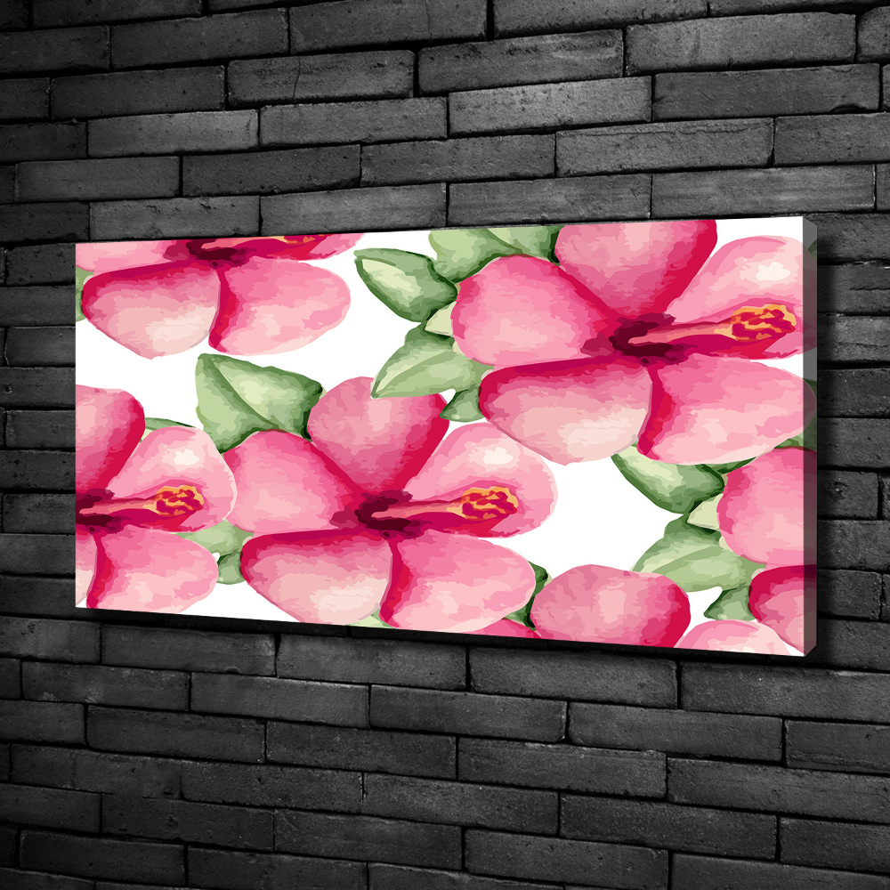 Tableau sur toile Les fleurs tropicales