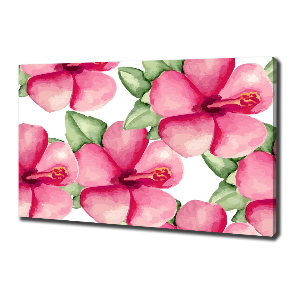 Tableau sur toile Les fleurs tropicales