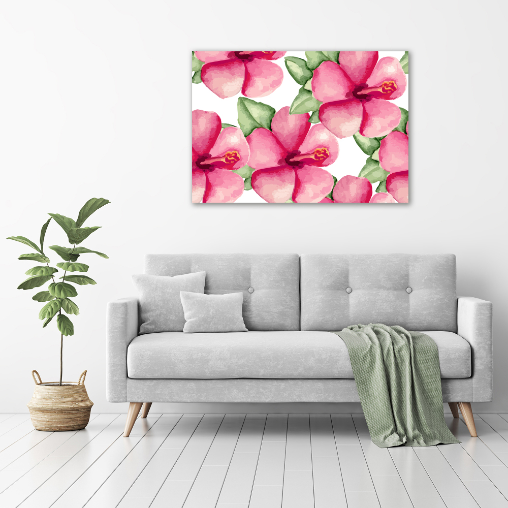 Tableau sur toile Les fleurs tropicales