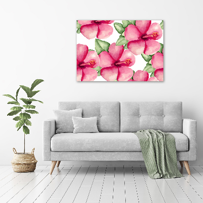 Tableau sur toile Les fleurs tropicales