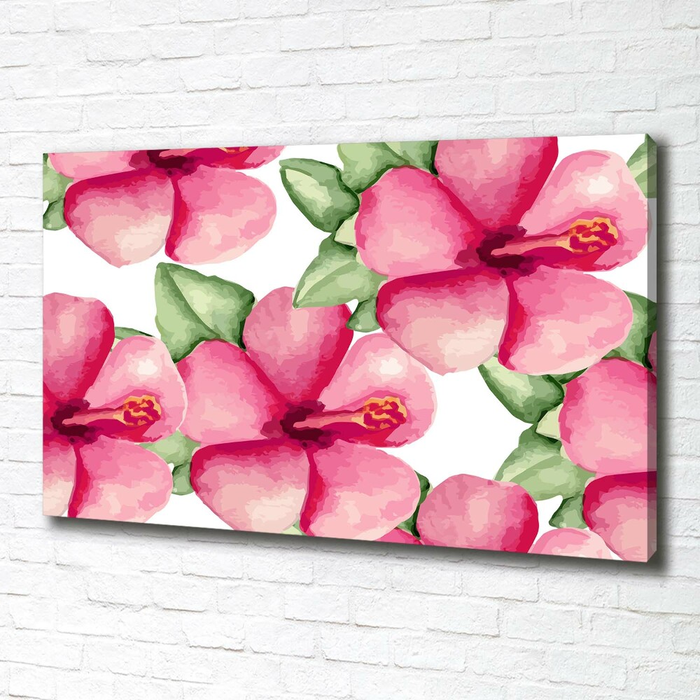 Tableau sur toile Les fleurs tropicales