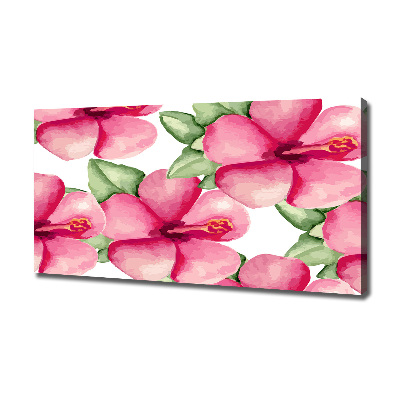 Tableau sur toile Les fleurs tropicales