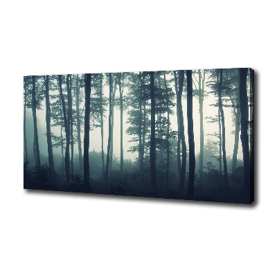 Tableau imprimé sur toile Forêt dans la brume