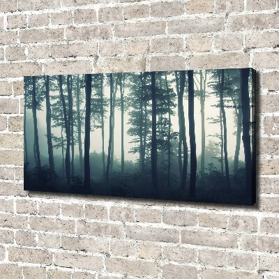 Tableau imprimé sur toile Forêt dans la brume